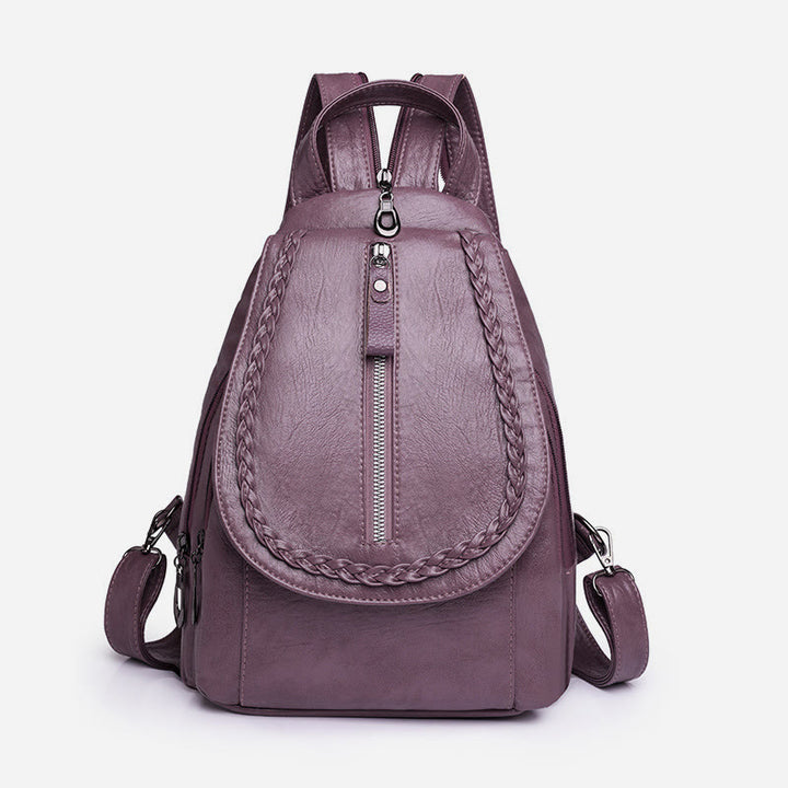 Twist Clamshell Lederrucksack Convetible Sling Bag für Damen