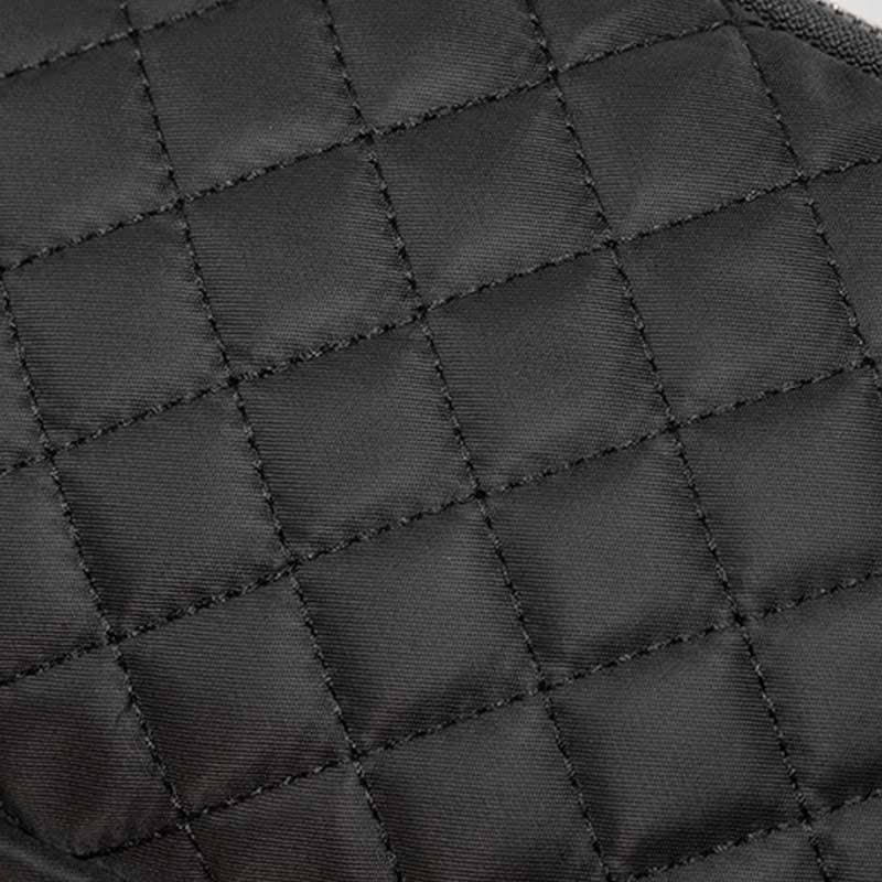 Damen Gesteppte Umhängetasche Dreifach Reißverschluss Kleine Schultertaschen Aus Nylon