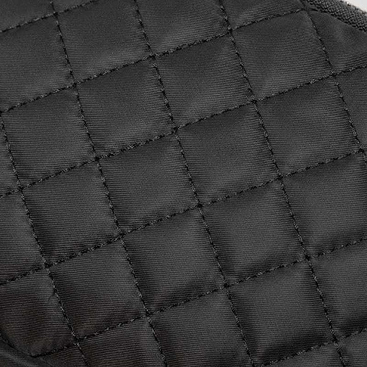 Damen Gesteppte Umhängetasche Dreifach Reißverschluss Kleine Schultertaschen Aus Nylon