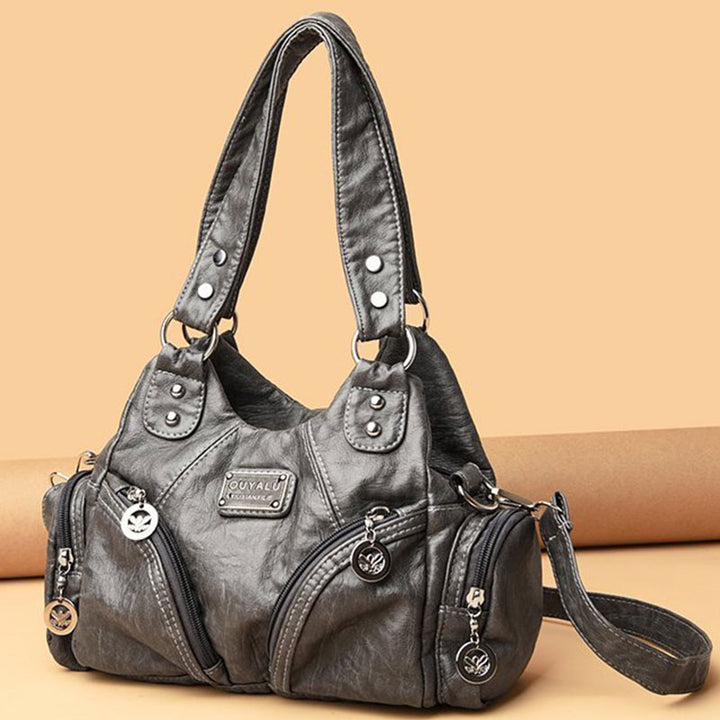 Vintage Echtleder Elegante Multifunktionale Handtasche