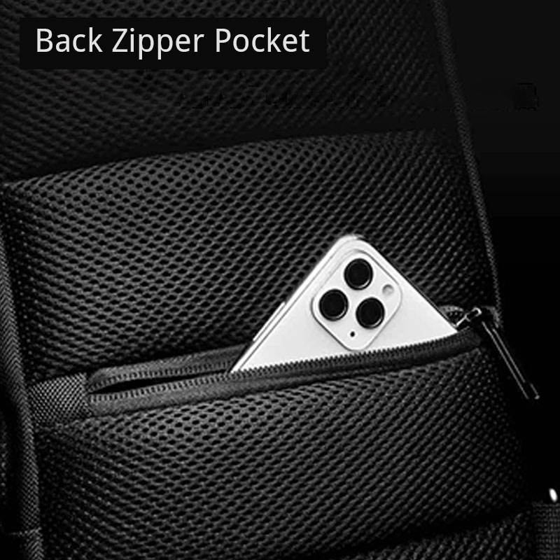 Diebstahlsichere, wasserdichte Brusttasche mit USB-Ladeanschluss