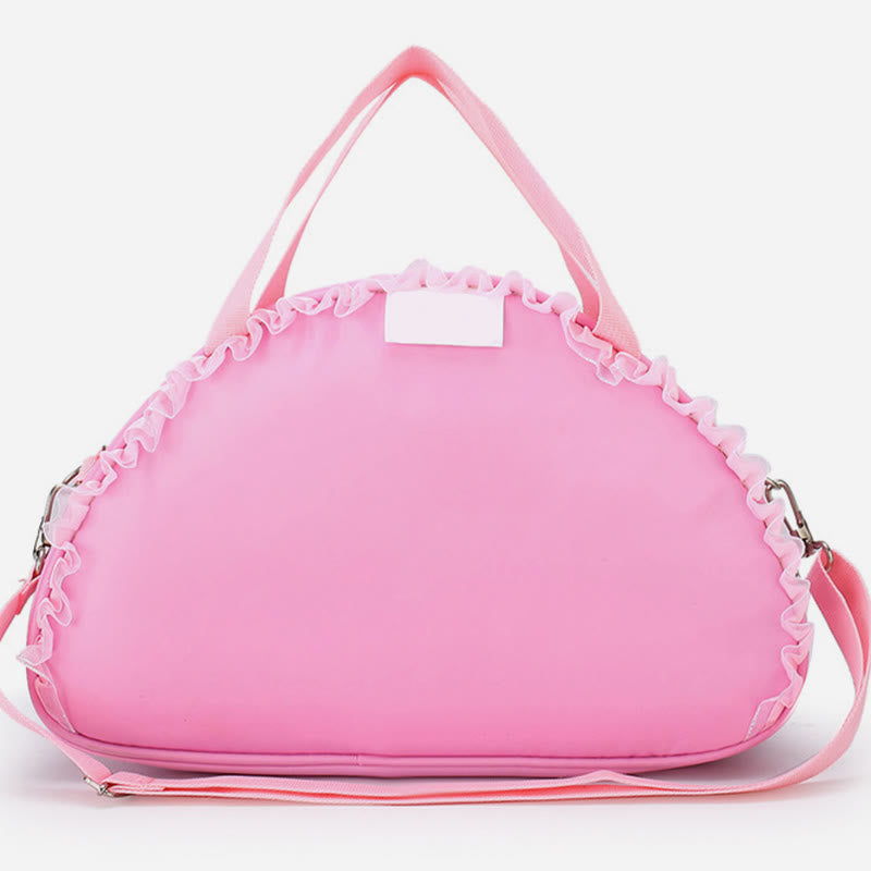 Mädchen Umhängetasche Handtasche Ballerina Muster Nylon Tanztasche