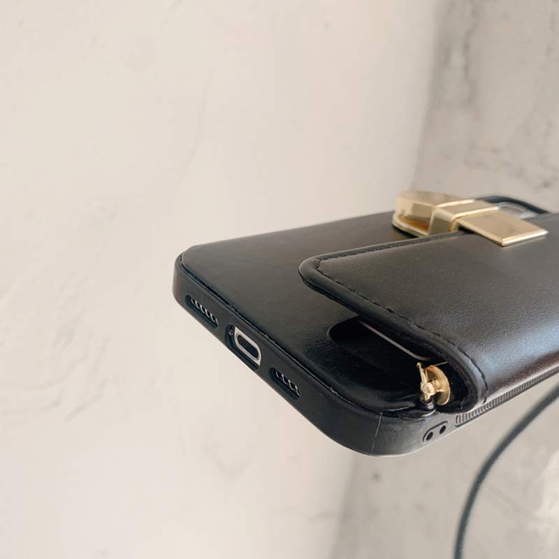 Entworfen für iPhone Wallet Case Handtasche Schultertasche Handyhülle