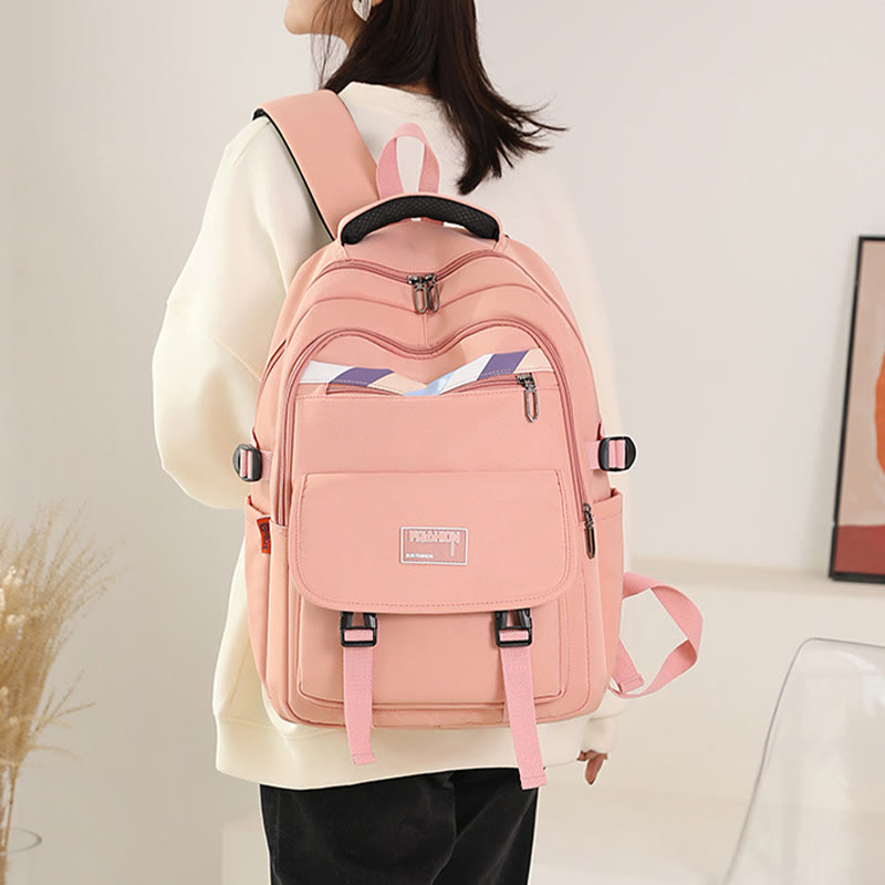 Rucksack für Damen, weicher, atmungsaktiver Stoff, lässige, wasserdichte Reisetasche