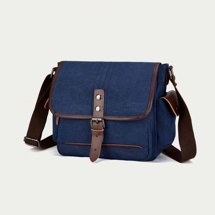 Unisex Retro Canvas Tasche Große funktionelle Umhängetasche Messenger Bag