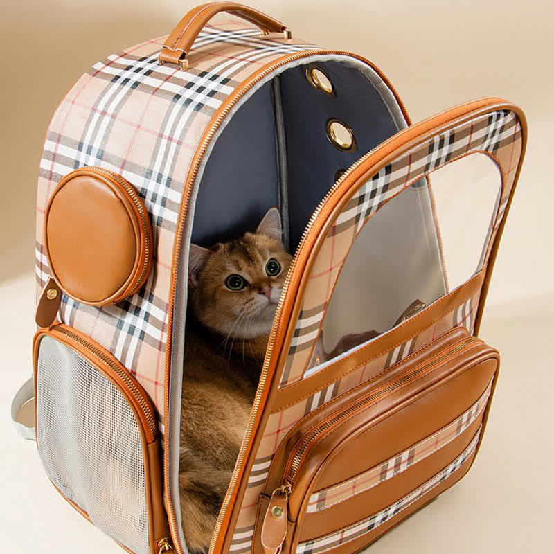 Haustier-Tragerucksack für Hunde, Katzen, Welpen, mit belüftetem Design, wasserdicht