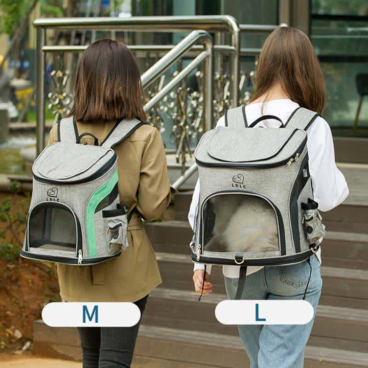 Haustier-Tragerucksack mit Taschen, Plüschmatte, Leine für Welpen und Katzen