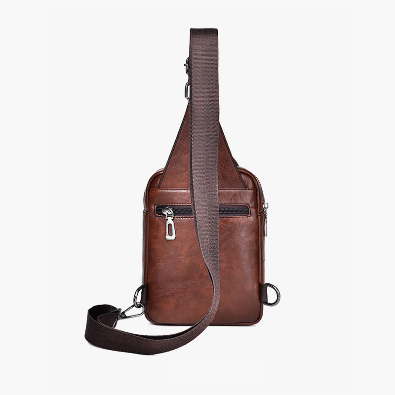Schultertasche für Herren, für den täglichen Gebrauch, lässige, wasserdichte Retro-Umhängetasche