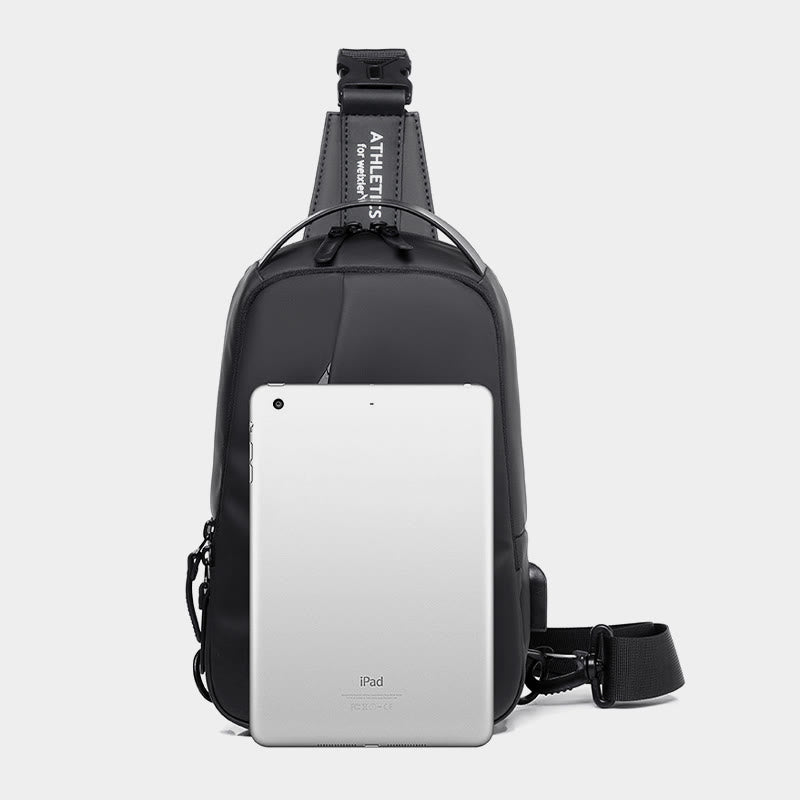 Wasserdichte Schultertasche Outdoor Casual Brusttasche für Wandern Radfahren Reisen 