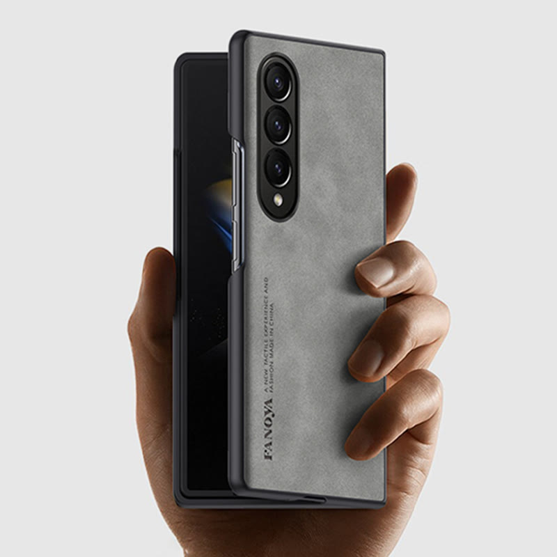 Frosted Handyhülle für Samsung Schützende flexible Lederhülle