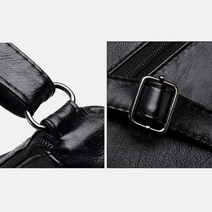 Damen Umhängetasche mit mehreren Taschen und Blumenmuster, geräumige Schulterhandtasche, Geldbörse