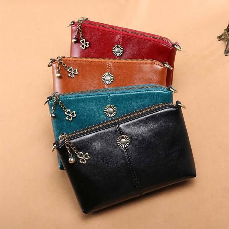 Multi-Tasche Leder Clutch Damen Umhängetasche Handytasche Mini Geldbörse