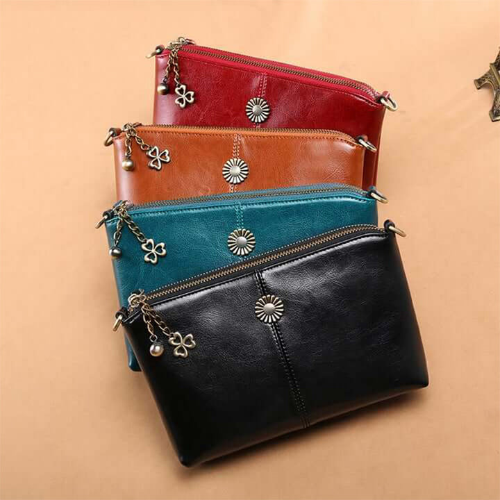 Multi-Tasche Leder Clutch Damen Umhängetasche Handytasche Mini Geldbörse