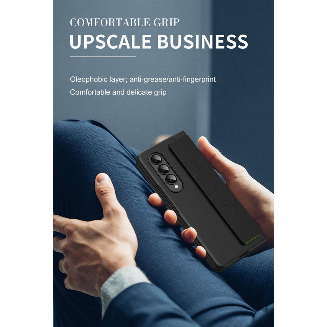 Farbenfrohe Samsung Galaxy Z Fold 2/3/4/5/6 Hülle Handyhülle mit elastischem Handschlaufe