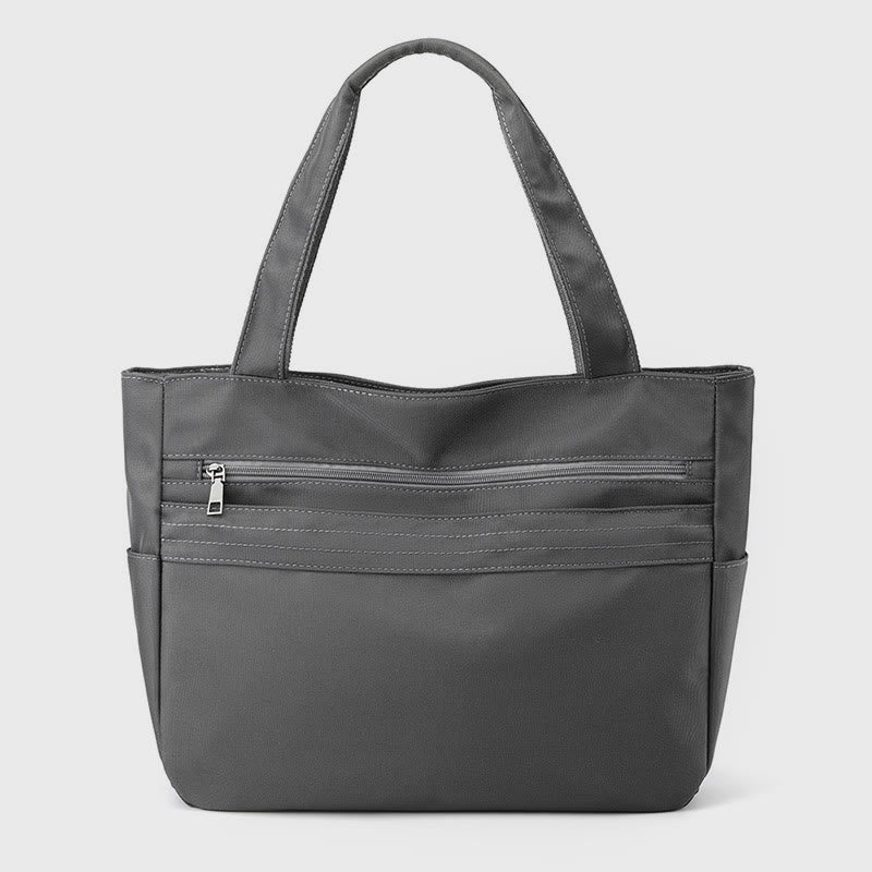 Einkaufstasche für Damen, einfache, lässige Einkaufshandtasche aus Nylon