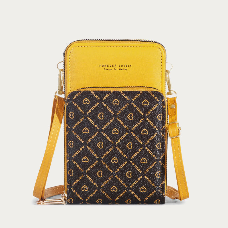 Handytasche für Damen, mehrere Farben, berührbarer täglicher Lederclip