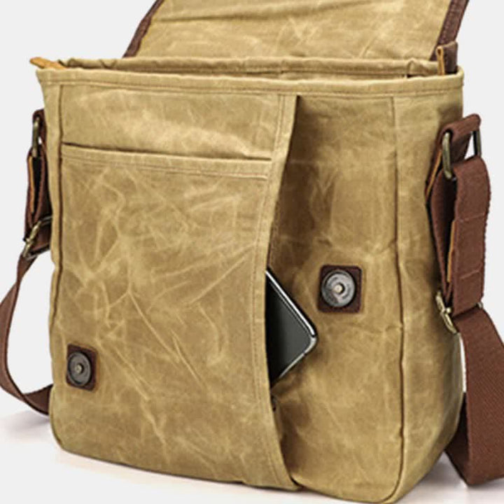 Herren Messenger Bags Canvas Umhängetasche Reise Arbeitstasche