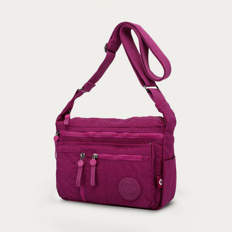 Handtasche mit mehreren Taschen für Damen, wasserdichte Umhängetasche aus Nylon für die Reise