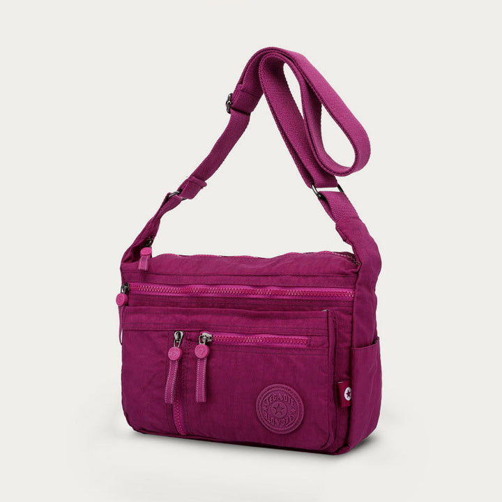 Handtasche mit mehreren Taschen für Damen, wasserdichte Umhängetasche aus Nylon für die Reise