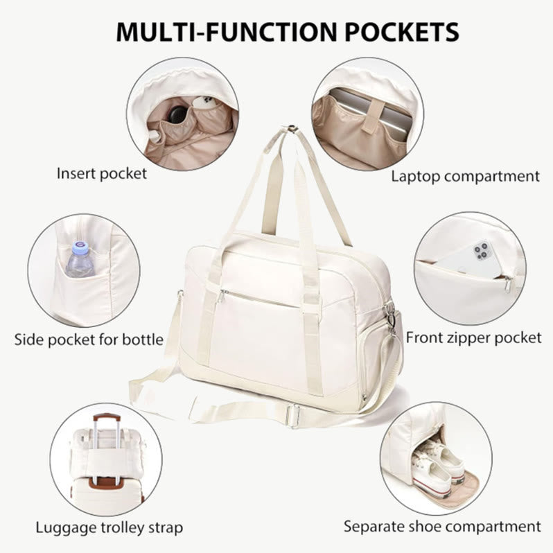 Reisetaschen-Set für Damen, tragbar, für unterwegs, Fitnessstudio