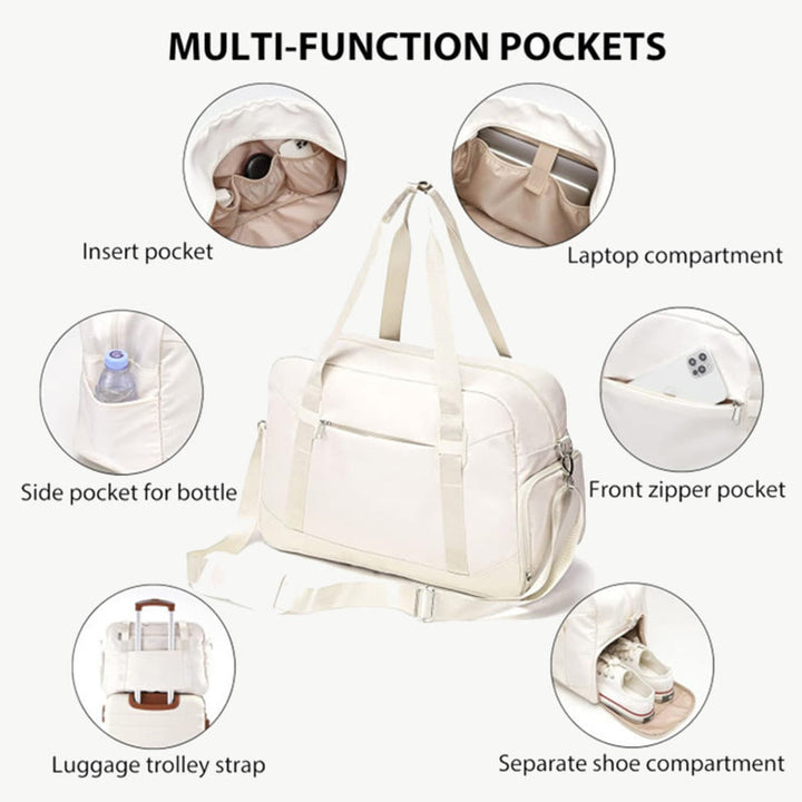 Reisetaschen-Set für Damen, tragbar, für unterwegs, Fitnessstudio