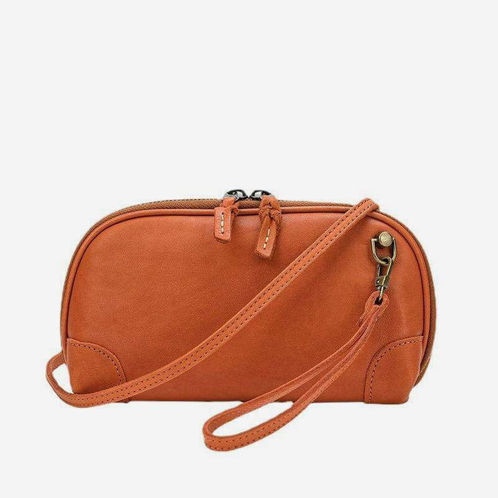 Geldbörsen mit mehreren Taschen für Damen, Retro-Mini-Umhängetasche aus Leder