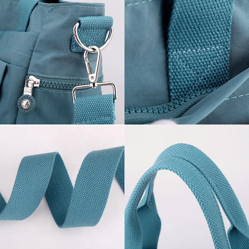Damen Leichte wasserdichte Handtasche mit mehreren Taschen Umhängetasche Schultertasche Geldbörsen
