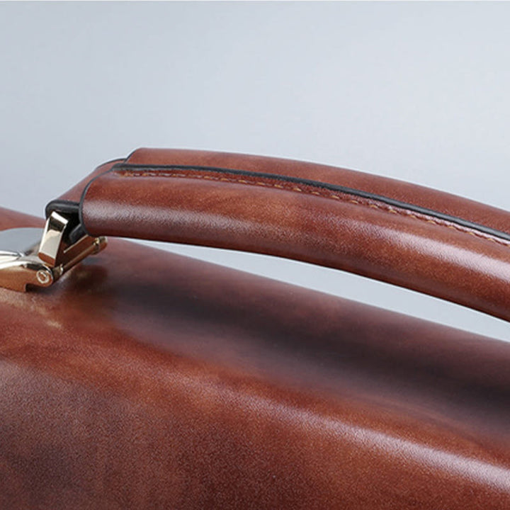Messenger Bag für Herren, groß, Vintage, mit Schloss, Aktentasche