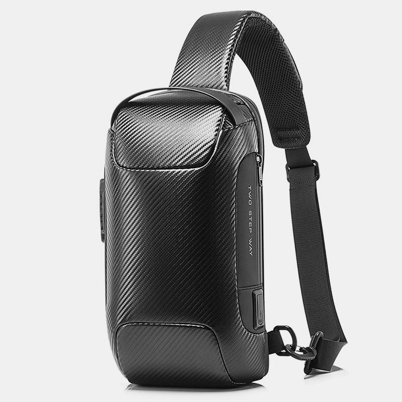 Wasserdichte Schultertasche mit USB-Ladeanschluss