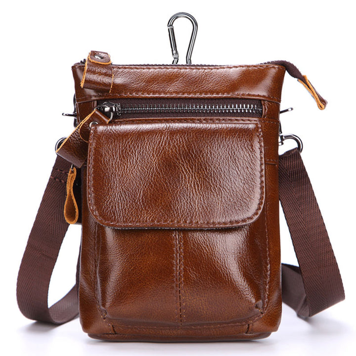 Multifunktions-Gürteltasche aus Leder für Herren 