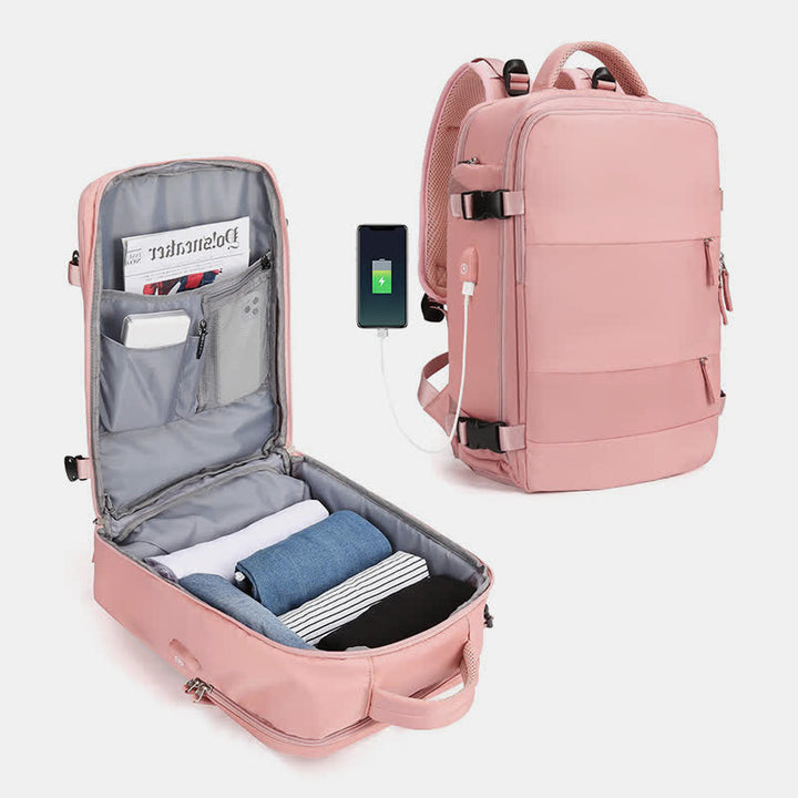 Extragroßer Reise-Laptop-Rucksack, wasserdichter Tagesrucksack mit mehreren Taschen und Nassfach