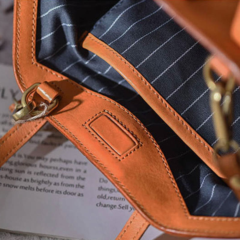 Top-Griff-Tasche für Frauen Dating Vintage Leder Umhängetasche