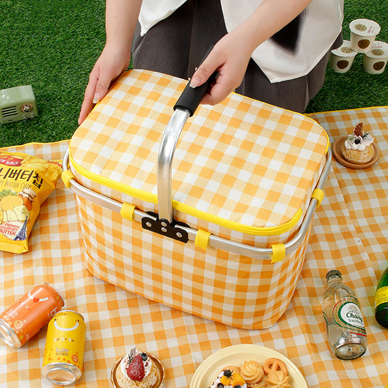 Kühltasche für Ausflüge, Reisen, Picknickkorb aus verdickter Aluminiumfolie