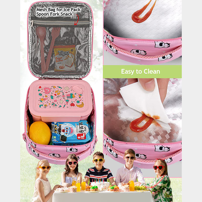 Lunchtasche für Kinder, süße Mini-Umhängetasche, Thermotasche