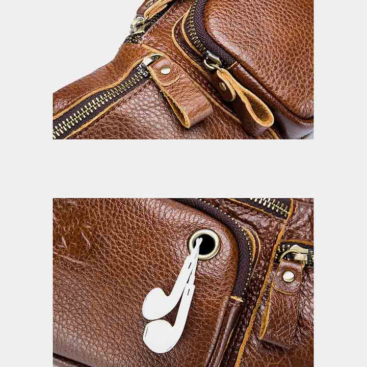 Retro Multi-Pocket Multifunktionale Sling Bag Hüfttasche