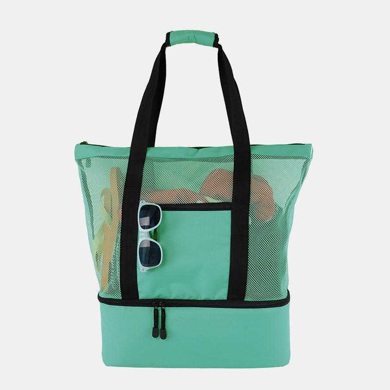 Strandtasche mit großer Kapazität, wasserdicht, sanddicht, Pooltasche mit Kühlfach