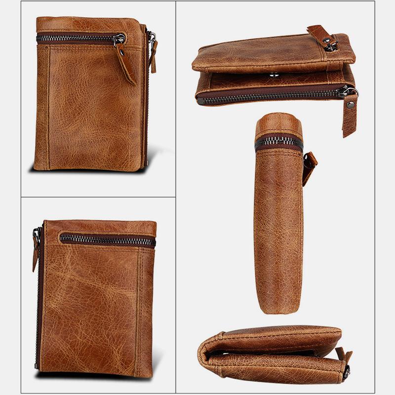 RFID Crazy Horse Leder Geldbörse