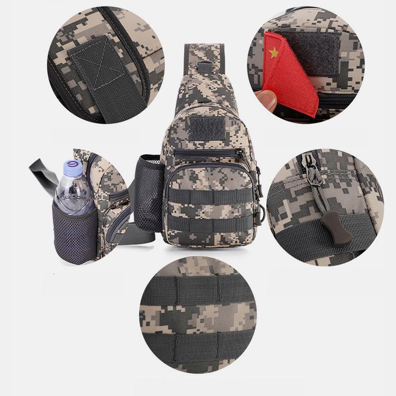Camouflage Wasserdichte Multifunktionale Schultertasche Für Den Außenbereich