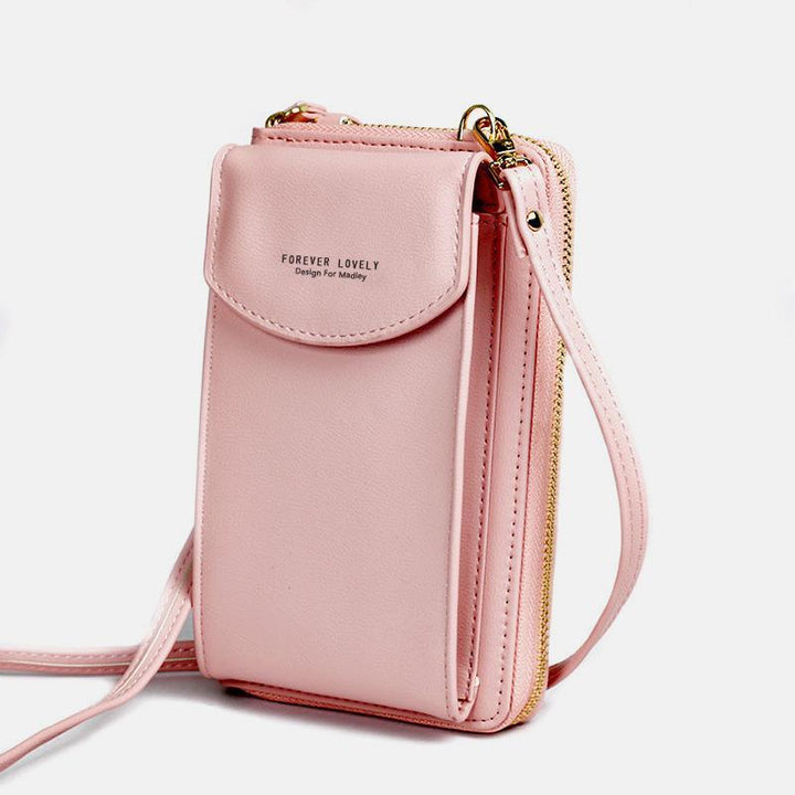 Solide Telefontasche mit mehreren Taschen und großem Fassungsvermögen