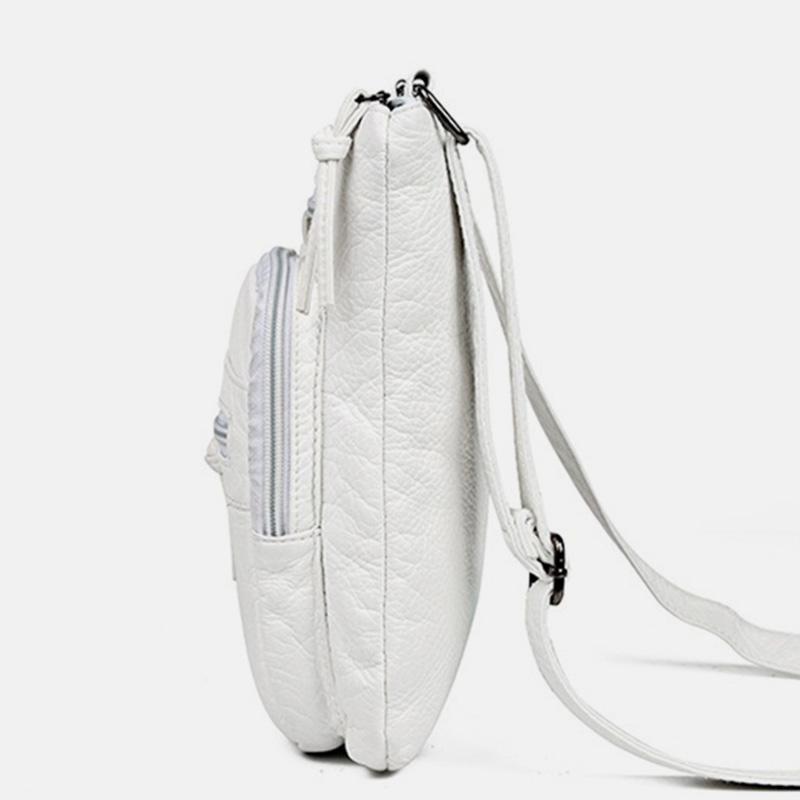 Umhängetasche aus weichem Leder mit großem Fassungsvermögen, Schultertasche