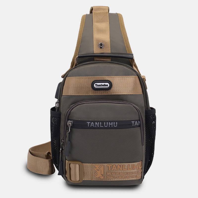 Schultertasche für Herren, multifunktionaler, lässiger Umhängerucksack für Outdoor-Sportarten