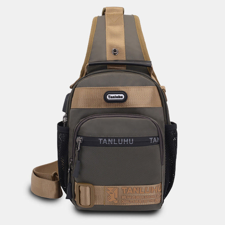 Schultertasche für Herren, multifunktionaler, lässiger Umhängerucksack für Outdoor-Sportarten