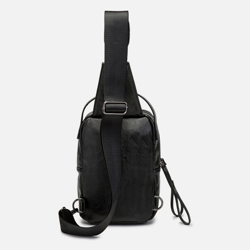 Schultertasche für Herren, Freizeit, Sport, Umhängetasche aus Leder