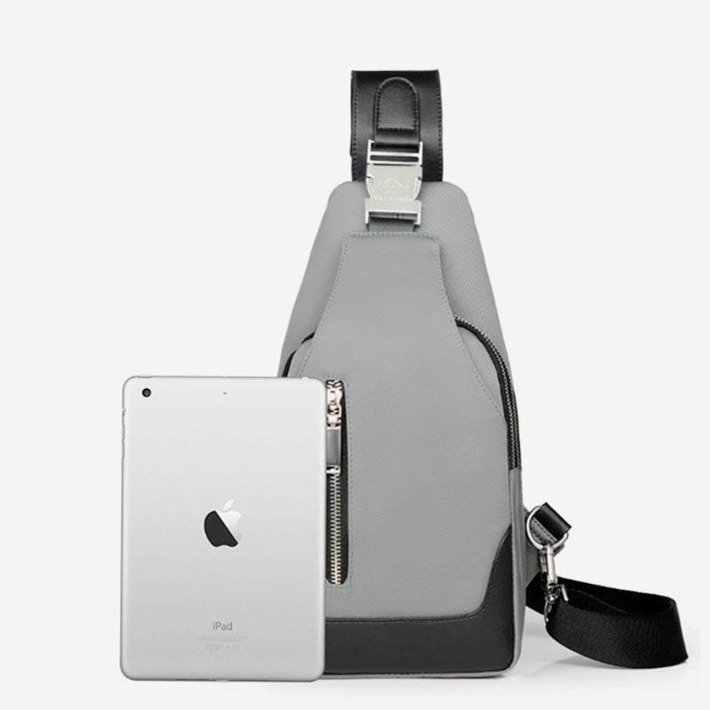 Wasserdichte Schultertasche mit USB-Ladefunktion 