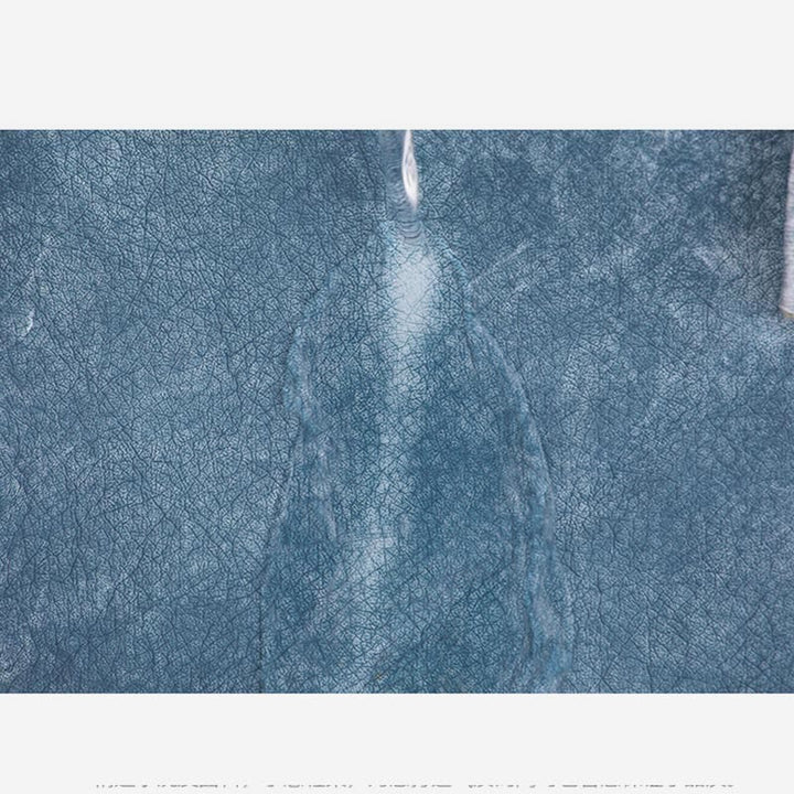 Umhängetasche für Damen, gewaschene, lässige Schultertasche aus Denim-Leder