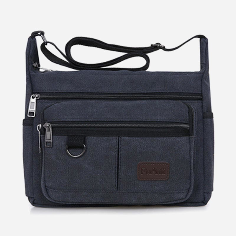 Umhängetasche für Herren, Vintage, Outdoor, Canvas, Business-Umhängetasche