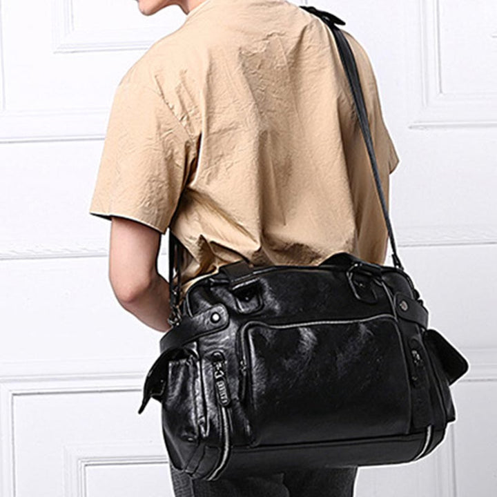 Handtasche für Herren, für Geschäftsreisen, Umhängetasche aus Pu-Leder
