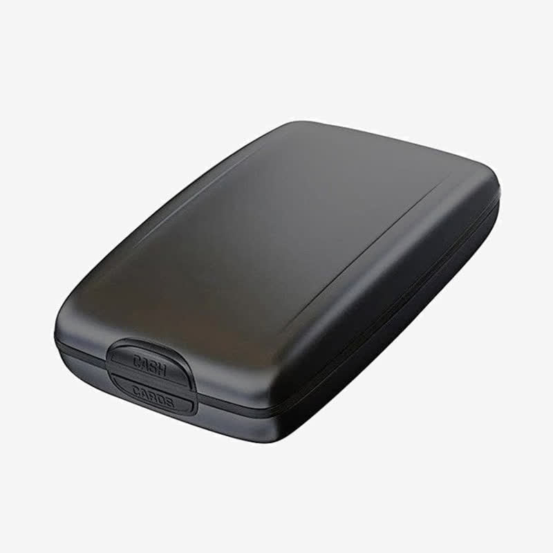 RFID-blockierende Brieftasche aus Aluminiumlegierung, Kartenhalter, Geld-Organizer 