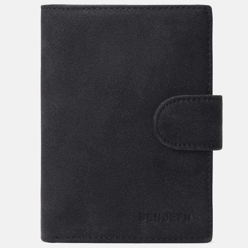 Kleine Geldbörse aus echtem Leder mit RFID-Blockierung - Dunkelgrau - image 18