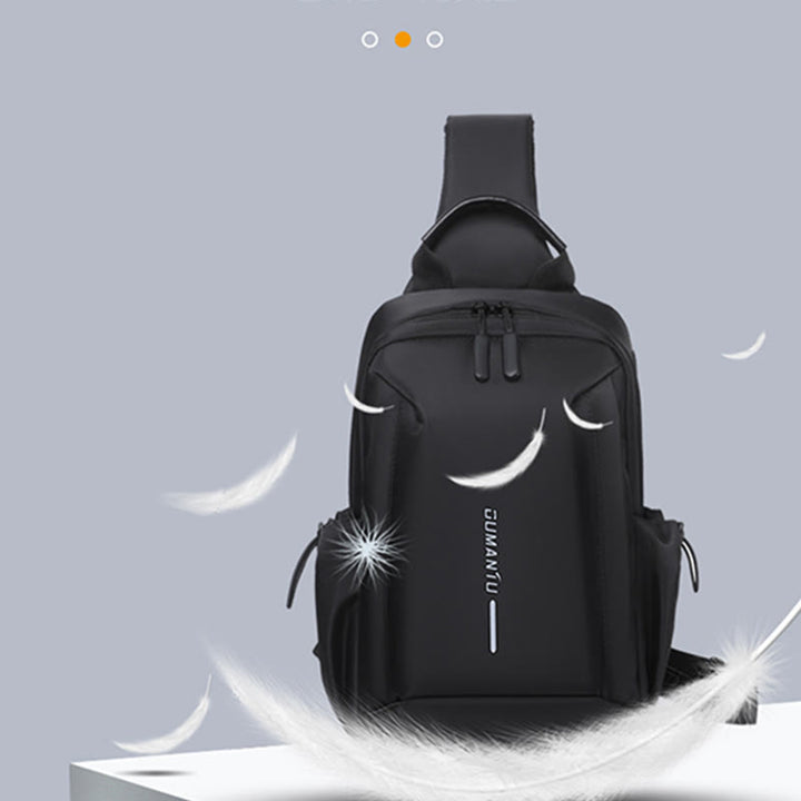 Schultertasche für Herren, für die tägliche Reise, Brusttasche mit großem Fassungsvermögen